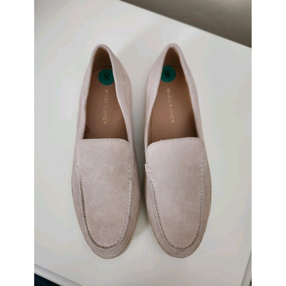 Marc Fisher Jerick Suede Slip-On Loafers Leather Women's‎ Flat Shoes Size 8 - Picture 1 of 6
